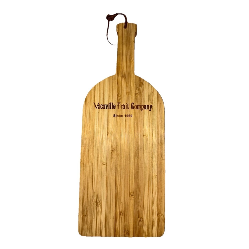 Vacaville Fruit Co Cheese Charcuterie Board Bamboo 14x5.5"